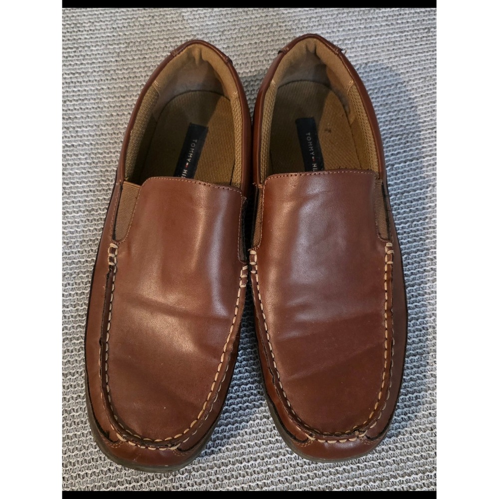 Tommy Hilfiger Kerry Men's Shoes Leather Loafers Fashion Drivers Slip On 10 M